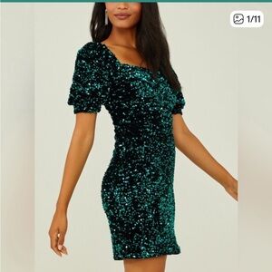 NWT Altar’d State Candice Sequin Dress Small